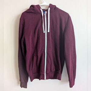 H&M Divided Maroon zip-up hoodie men's medium